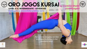 Camiyogair Oro jogos kursai aerial yoga teacher training course Level 2-3 camiyoga lithuania